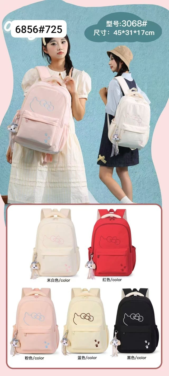 TRAVOLIC Girls Backpack 17 Inch – Cute Multi-Compartment School Bag with Adjustable Shoulder Straps