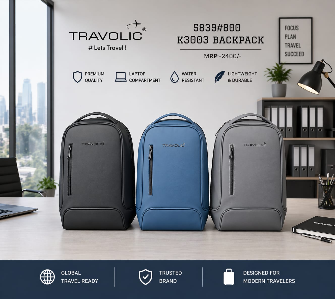 TRAVOLIC K3003 Urban Lite Backpack