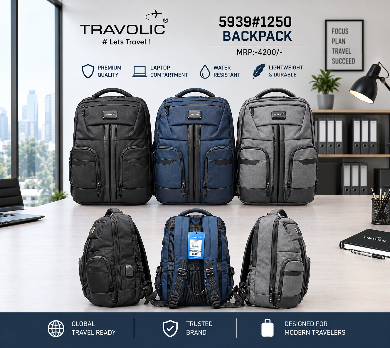 TRAVOLIC 5939#1250 Backpack